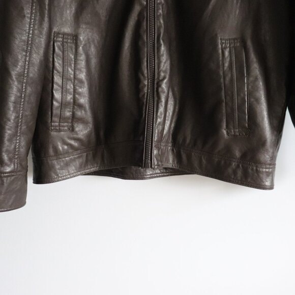 G21 Mens Brown Sz XL Hooded Full Zip Mid-Weight Lined Outdoor Pocket Jacket - Picture 12 of 15